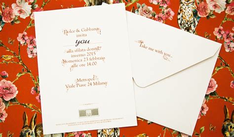 dolce and gabbana invitation|Dolce&Gabbana® Clothing, Beauty, Casa and Food & Beverage.